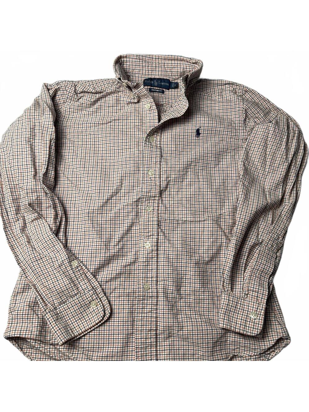 Ralph Lauren Custom Fit Men's Button-Down Checkered Shirt